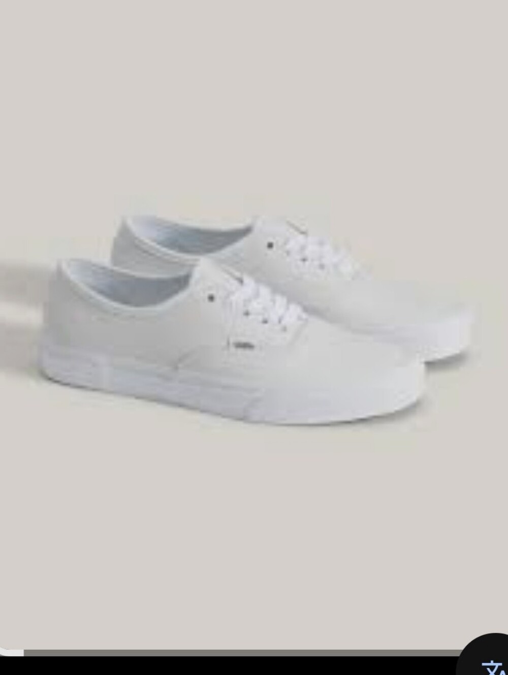 Women's Vans Classic Low-Top Canvas Sneakers in White